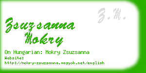 zsuzsanna mokry business card